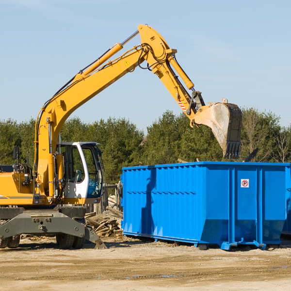 what size residential dumpster rentals are available in Trout Creek Michigan